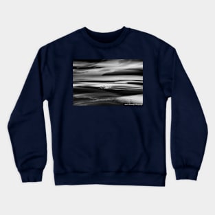 Black and white Abstract in nature intentional camera movement sunset Crewneck Sweatshirt